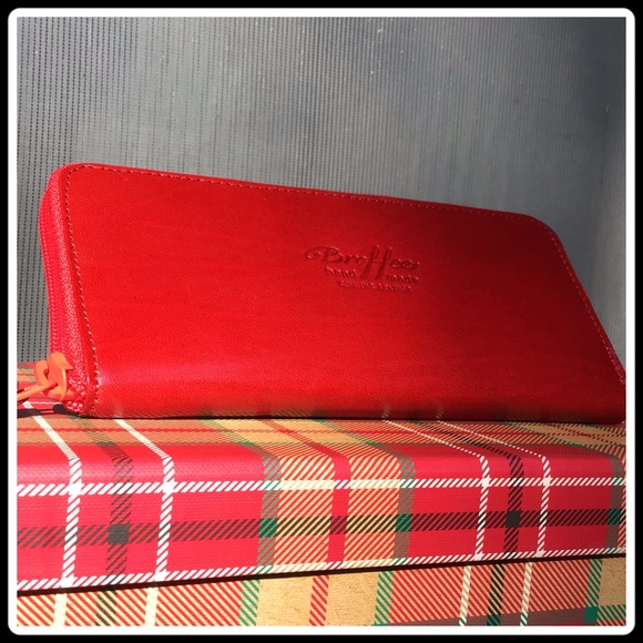 Broffee red leather wallet - Picture 3 of 5